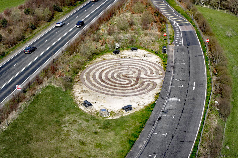 A lay-by on the A77 south of Kirkoswald, above Turnberry, South Ayrshire