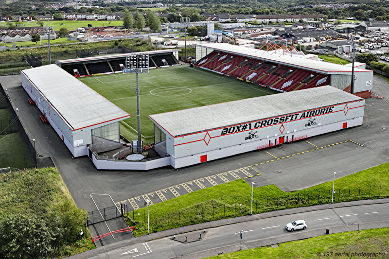 Excelsior Stadium in Airdrie, North Lanarkshire