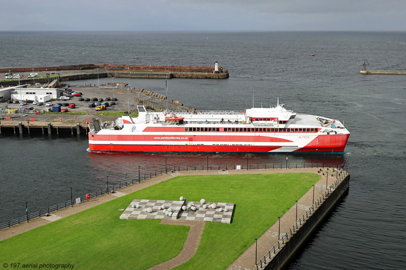 Ardrossan to Arran Ferry Alfred, Ardrossan harbour, North Ayrshire