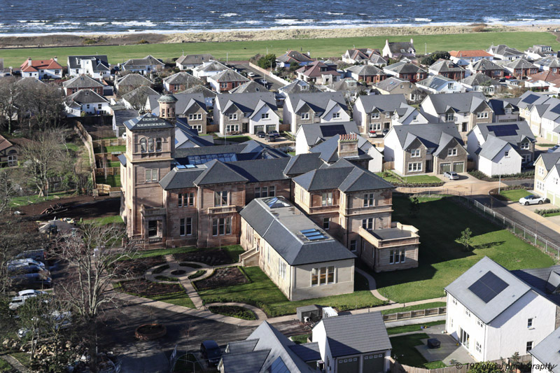 Recently restored Seafield House in Ayr, South Ayrshire