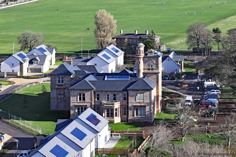 Recently restored Seafield House in Ayr, South Ayrshire