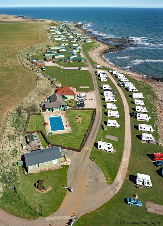 Sauchope Caravan Site in Crail in the East Neuk of Fife