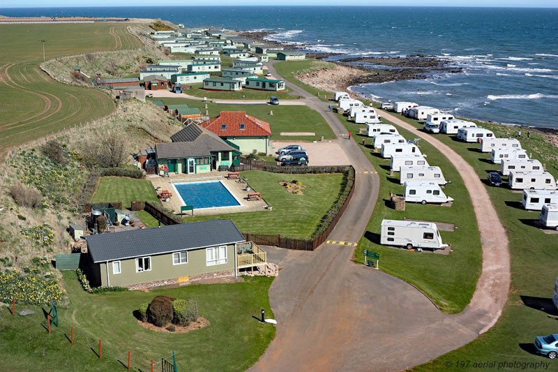 Sauchope Caravan Site in Crail in the East Neuk of Fife