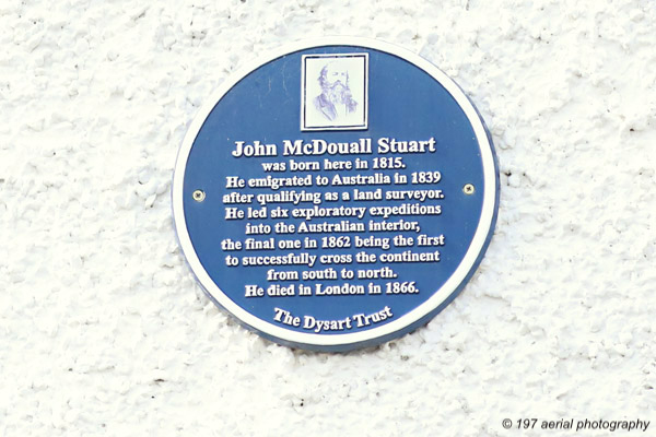 Birthplace of John McDouall Stuart, Dysart, Fife