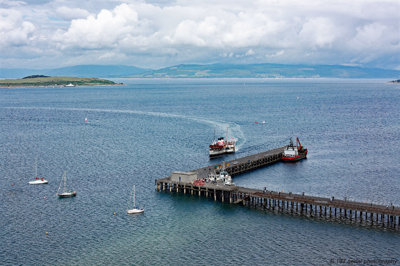 Paddle Steamer Waverley at Fairlie Quay, North Ayrshire
