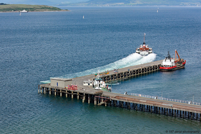 Paddle Steamer Waverley at Fairlie Quay, North Ayrshire