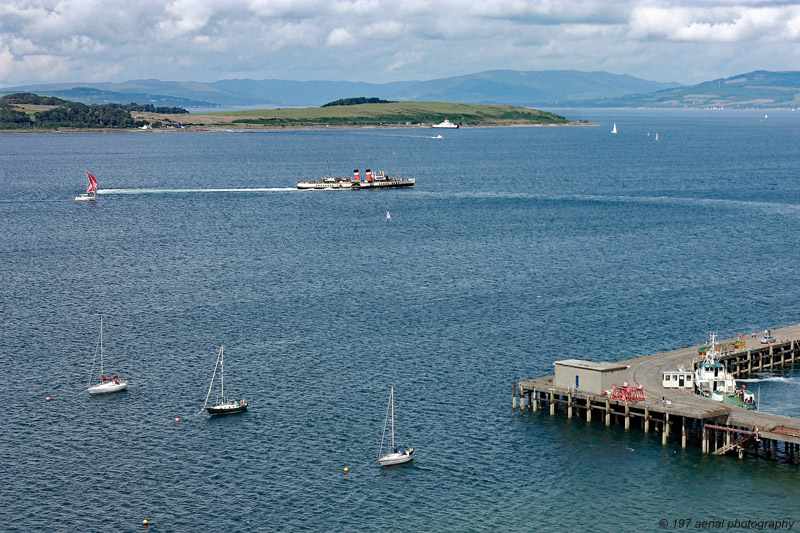 Paddle Steamer Waverley at Fairlie Quay, North Ayrshire