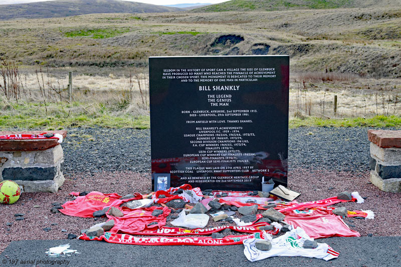 Bill Shankly Memorial, Glenbuck Heritage Village, East Ayrshire