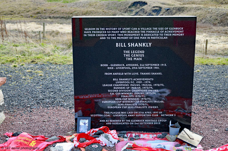 Bill Shankly Memorial, Glenbuck Heritage Village, East Ayrshire