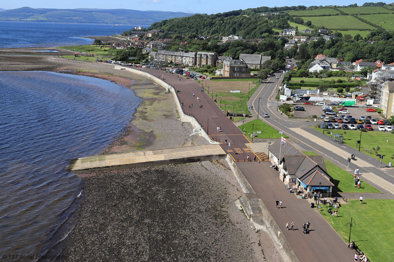 Largs new seawall, North Ayrshire