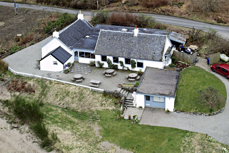 An aerial view of Loch Fyne, Inver Restaurant, Argyll & Bute