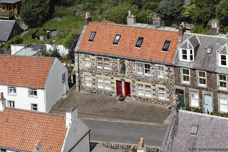 Statue of Robinson Crusoe (Alexander Selkirk) in Lower Largo. Fife