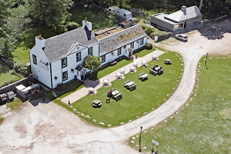 An aerial view of The Oystercatcher, Otter Ferry, Loch Fyne, Argyll & Bute
