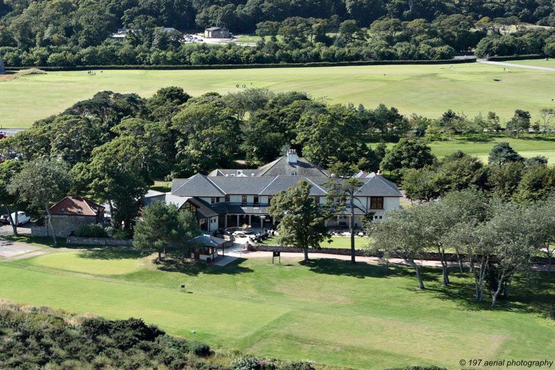 Eden clubhouse and Pilmour House, St Andrews, Fife