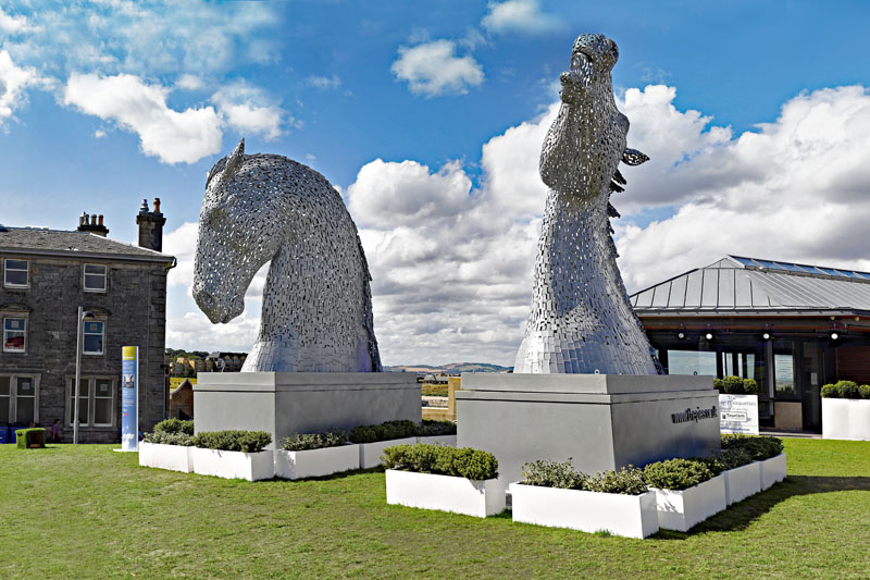 The Kelpies Maquettes at The British Golf Museum, St Andrews, Fife