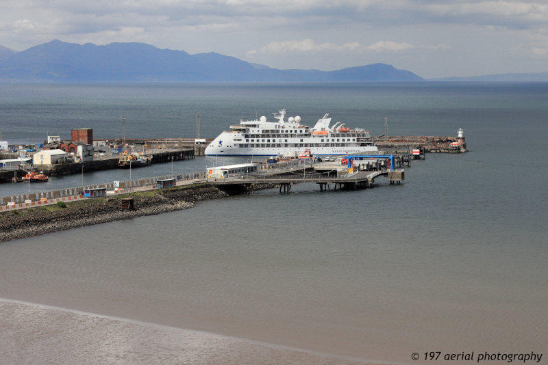 Cruise ship 'Greg Mortimer' at Troon, South Ayrshire