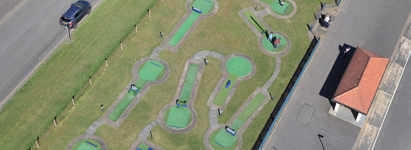 Troon seafront, crazy golf and playpark